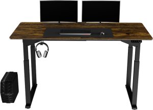 Biurko Ultradesk Uplift XXL Brązowe 160 cm x 75 cm 5