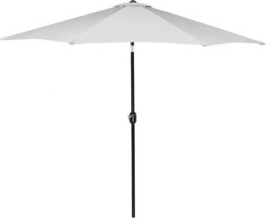 Springos Parasol ogrodowy łamany 300 cm duży z korbką na balkon, taras jasnoszary UNIWERSALNY 16