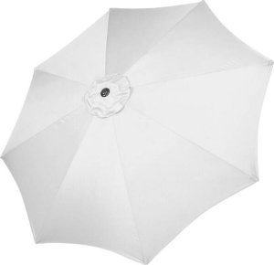 Springos Parasol ogrodowy łamany 300 cm duży z korbką na balkon, taras jasnoszary UNIWERSALNY 9
