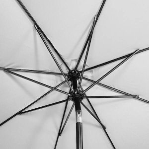 Springos Parasol ogrodowy łamany 300 cm duży z korbką na balkon, taras jasnoszary UNIWERSALNY 10