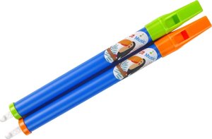 LeanToys Zestaw Dwóch Fletów Dla Dzieci Niebieski Zwierzątka 2