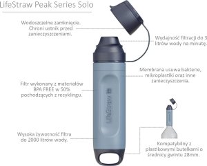 Life Straw Peak Solo Mountain Blue Filtr słomkowy do wody 6
