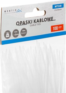 Montis Opaski zaciskowe białe 2,5x200mm MT140 /100szt 8