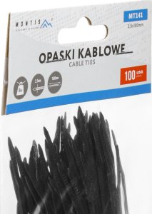 Montis Opaski zaciskowe czarne 4,8x120mm MT141 /100szt 9