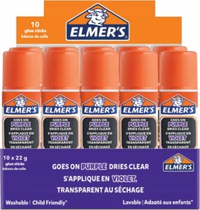 Elmers Klej w sztyfcie Disappearing Purple 22G opakowanie 10 sztuk 7