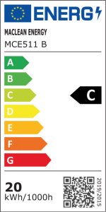 Kinkiet Maclean Lampa LED 20W czarna (MCE511 B) 9