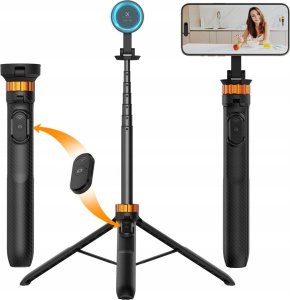 Selfie stick Kf Kijek Selfie Stick Statyw 162cm Na Magnes Magsafe Telefon Smartfon + Pilot / Kf09.139 2