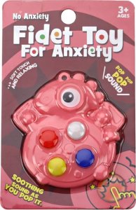 LeanToys Pop It Dinozaur Antystresowy Sensoryczny Różowy Kieszonkowy 3