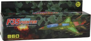 LeanToys Myśliwiec Militarny F35 Jeżdżący Światła Dźwięki Zielony 4