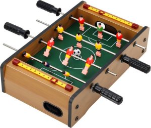 LeanToys Mini Piłkarzyki Stołowe Drewniane 36cm x 21,5cm x 9cm 2