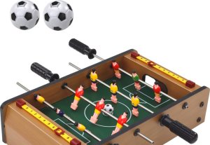 LeanToys Mini Piłkarzyki Stołowe Drewniane 36cm x 21,5cm x 9cm 4