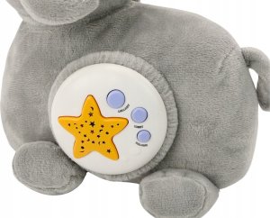 LeanToys Słonik Pluszowy Projektor Usypiacz Słoń Szary Przytulanka Gwiazdy Melodie 3
