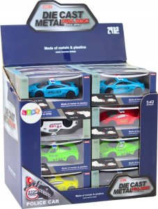 LeanToys Autko Resorak Policyjny 1:43 Metalowy Napęd Gumowe Koła 3