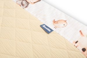 Sensillo OCHRANIACZ DO ŁÓŻECZKA MUŚLIN KRÓLICZKI BEŻOWE 4