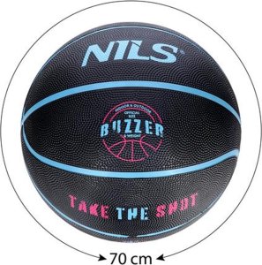 Nils Extreme NPK251 PIŁKA DO KOSZYKÓWKI CZARNA BUZZER 5 NILS 3