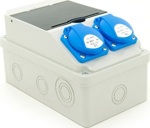 ELS Elektrotechnika Rozdzielnica budowlana 2*GS 230V obudowa naścienna okablowana niewyposażona okienko 6M 6NO200 3