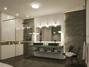 Lampa sufitowa Paulmann Plafoniera LUENA LED 16.5W 860lm okragła 350mm 3000K IP44 230V szkło chrom / metal 9