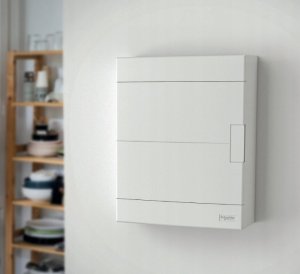 SCHNEIDERE Rozdzielnica natynkowa Schneider 2x12 IP40 IK07 Easy9 EU EZ9EU-2-12-NT-T EZ9EUC212 biała drzwi transparentne 13