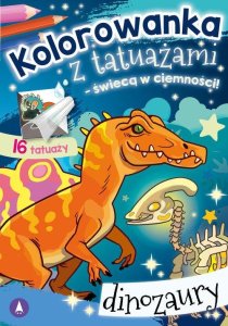 Skrzat Kolorow.z tatuażami świeci w ciemn.Dinozaury 76103 5