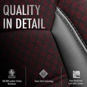 AMiO Komplet pokrowców na fotele samochodowe OTOM SPORT PLUS 103 BURGUNDY NZ 5