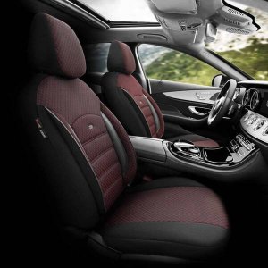 AMiO Komplet pokrowców na fotele samochodowe OTOM SPORT PLUS 103 BURGUNDY NZ 10