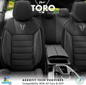 AMiO Komplet pokrowców na fotele samochodowe OTOM TORO 902 BLACK/SMOKED NZ 2