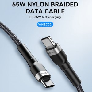 Kabel USB Wozinsky USB-C - USB-C 2 m Czarny (5907769308741) 6