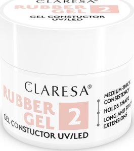 Claresa CLARESA Rubber Gel Żel do budowania i przedłużania paznokci 02 - 45 g 6