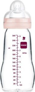MAM Baby Szklana butelka 260 ml Feel Good FOREST Girl 2