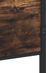 vidaXL Rama łóżka z wezgłowiem i zanóżkiem, przydymiony dąb 90x200 cm 8