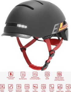 Livall Kask Miejski Livall BH51M NSO Sound by JBL Bluetooth LED M (BH51NSO-M-BLK) 3