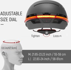 Livall Kask Miejski Livall BH51M NSO Sound by JBL Bluetooth LED M (BH51NSO-M-BLK) 10