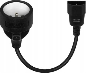Savio SAVIO CL-180 Adapter zasilania IEC C14 - CEE 7/5 (E) 15 cm 2
