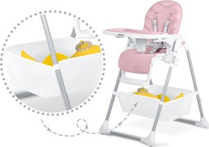 Ricokids Krzesełko do karmienia Tulo różowe 9