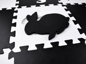 Jokomisiada Puzzle piankowe kontrastowa mata zwierzątka kształty ZA4783 11