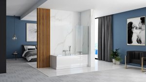 Parawan nawannowy Rea Parawan nawannowy Rea Lagos Fix Stały 70 Chrom 5