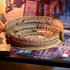 Little-Story Little Story Drewniane Puzzle Model 3D - Koloseum 2