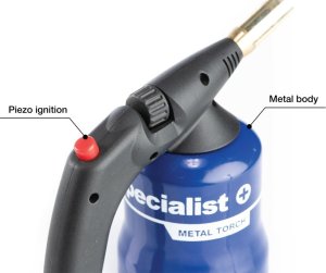 Specialist+ BLOWTORCH WITH METAL CASE AND PIEZO 3