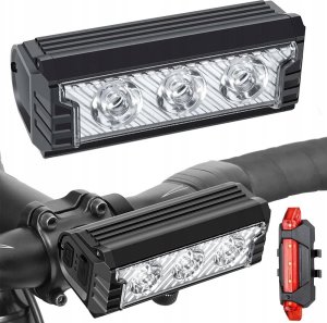 Carruzzo L8R LAMPKA ROWEROWA LICZNIK LCD 2 w 1     KLAKSON 35