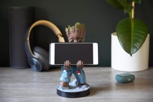 Cable Guys Exquisite Gaming stojak na smartfon / kontroler Cable Guys Marvel Strażnicy Galaktyki: Toddler Groot w piżamce 17