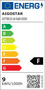 Aigostar  Świetlówka LED Szklana rurka świetlna T8 0.6m 8W LED Szklana rurka świetlna T8 0.6m 8W 8