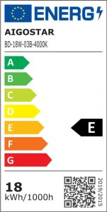 Świetlówka kompaktowa Aigostar  Świętówka listwa oprawa led 230V 18W 60cm biała neutralna komplet Świętówka listwa oprawa led 230V 18W 60cm biała neutralna komplet 8