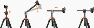 Statyw K&F K&F Concept T254A4 Statyw z głowicą kulową BH-28L 5