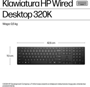 Klawiatura HP Desktop 320K (9SR37AA#AKC) 7