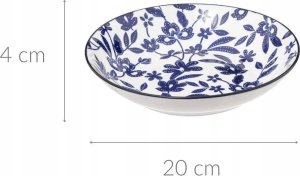 Secret de Gourmet Głęboki talerz do zupy z porcelany MARIA, wzór w kwiaty, Ø 20 cm 2