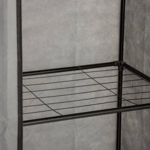 5five Szafa tekstylna na ubrania, 118x48x168 cm, czarna 5