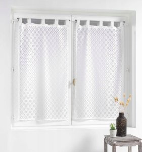 Douceur d`Interieur Zestaw firanek na szelkach ODILIA, 60 x 160 cm, 2 szt. 3