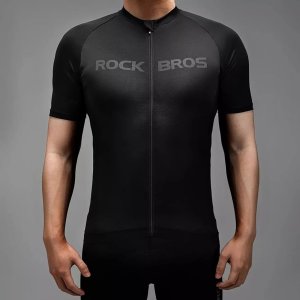 RockBros Koszulka rowerowa Rockbros 15120002006 z krótkim rękawem XXXL - czarna 9