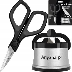 AnySharp Zestaw AnySharp ostrzałka Classic Silver i mini nożyczki (ASMULTISILSIZZ) 2