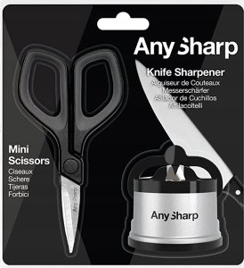 AnySharp Zestaw AnySharp ostrzałka Classic Silver i mini nożyczki (ASMULTISILSIZZ) 3
